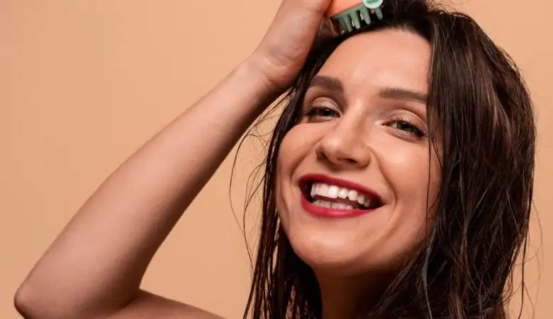 Wet hairstyle female